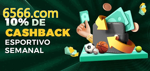 10% de bônus de cashback na 6566.com